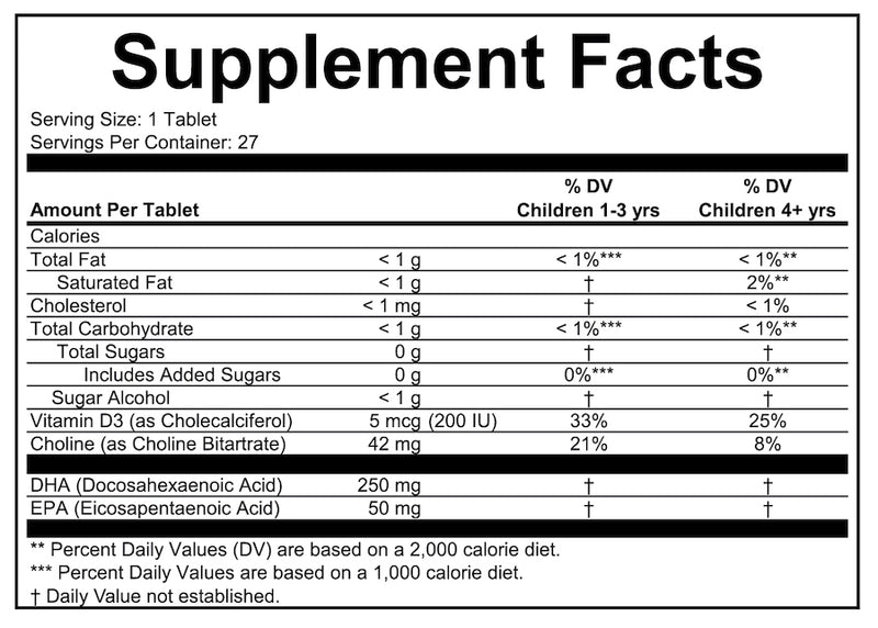 CHILDLIFE OMEGA 3 DHA CHOLINE