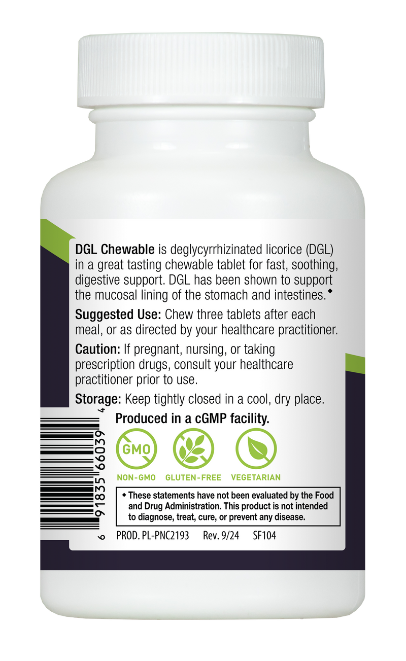 PROGRESSIVE DGL CHEWABLE 90 TABLETS